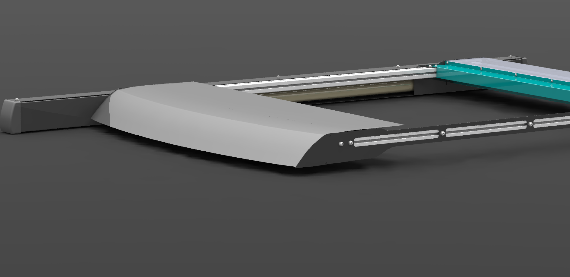 Curved aerodynamic deflector